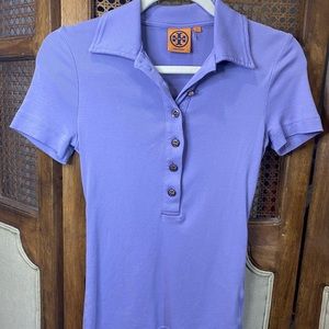 Lavender Tory Burch Collared Shirt